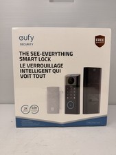 eufy Security Video Smart Lock S330, with door chime in black