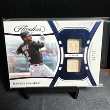 4/15 HANLEY RAMIREZ SAPPHIRE DUAL BAT LUMBER 2024 Panini Flawless DU-HRM MARLINS