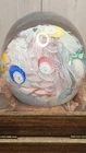 Vintage Murano Fratelli Toso Art Glass Paperweight Latticino Millefiori  Design