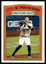 2021 Topps Heritage 2020 AL Postseason: Correa Hits Game 5 Walk-Off PS Houston