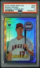2018 Topps Heritage Chrome Shohei Ohtani RC Purple Refractor THC-600 PSA 9