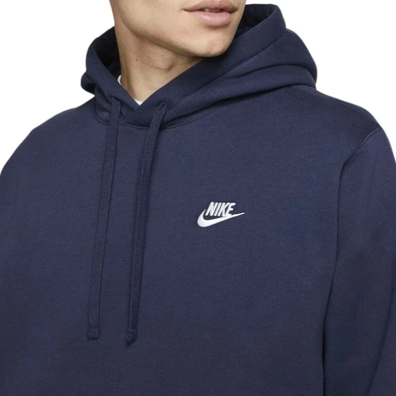 Men's Nike Hoodie Club Fleece Jumper Pullover Sweatshirt Jogger Navy & Black
Opens in a new window o