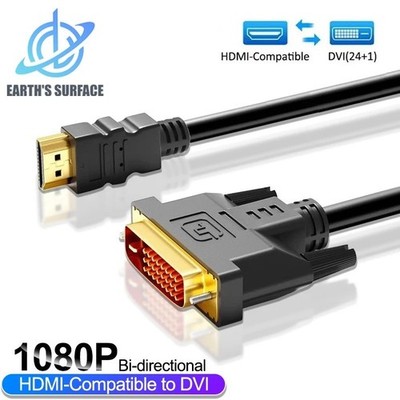 HDMI - DVI (DVI - HDMI) 24+1 Kabel High Speed FULL HD 1080p PC Monitor Beamer TV