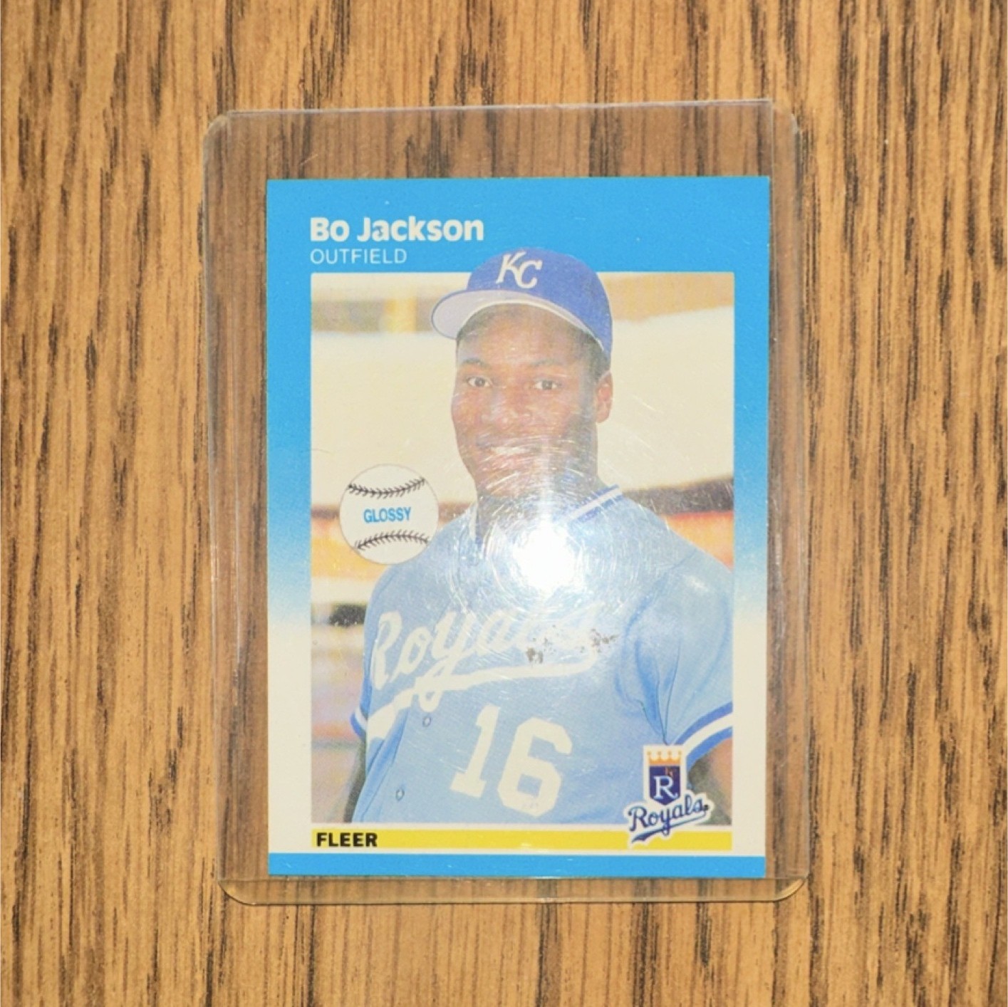 Fleer 1987 Bo Jackson Kansas City Royals Glossy Baseball Card #369 MLB