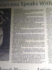FEB 22, 1979 NEWSPAPER PAGE #2406-   MARCEL MARCEAU, MIME, SPEAKS WITH SILENCE — photo 3