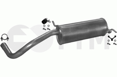 Silencieux arrière VW Polo 1.9 D 101cV réduction sonore maximale pour modèle 3/5 portes 2003-2009