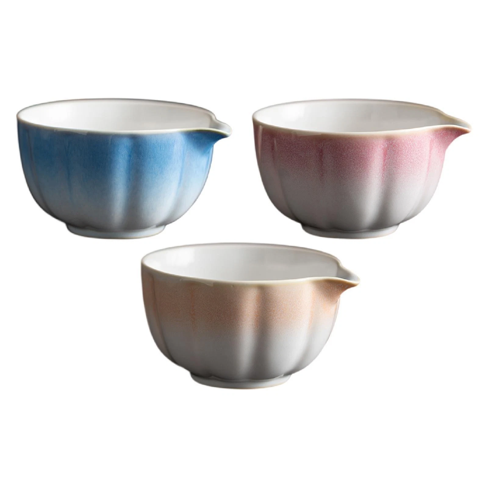 Matcha Bowl with Spout Porcelain Tea Bowl Handcrafted