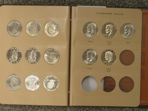 1971-1978 Eisenhower Dollar 32pc Set with Proofs - Complete in Dansco Album #05 - Picture 5 of 6