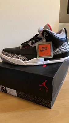 Jordan 3 Black Cement (2018) EU 46 US 12