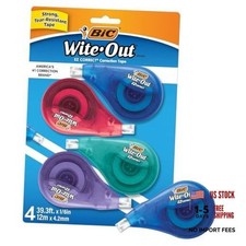 EZ Correct Correction Tape - School 4 Count - White Tape - Pack of 1