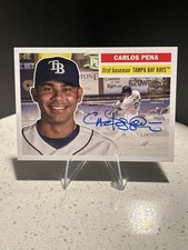 Carlos Pena 2025 Topps Archives FAN FAVORITES AUTO #56FFA-CP Tampa Bay Rays SP