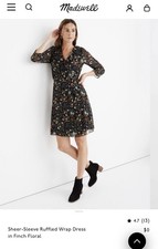 madewell wrap dress midi
