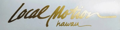 Local Motion Hawaii Surf Sticker Decal Vintage Classic Brand Old School 8'' Wide