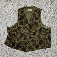 VTG 80’s black sheep brand Field Hunting Duck Vest Sz XL 100% Cotton Texas Japan