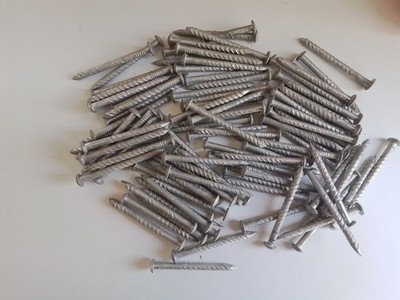 Dachblech Schlagnägel, verzinkt, 75 mm lang, 100 Stück. Alter Lagerbestand.