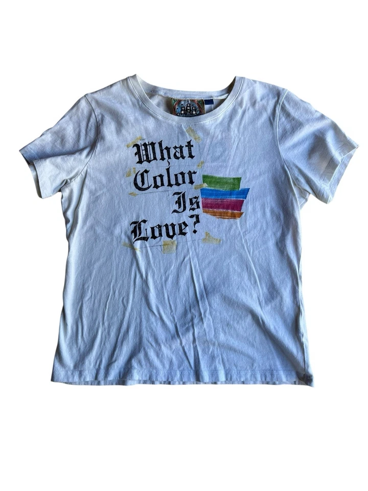 洛杉矶 Gwen Stefani 爱是什么颜色的? Marie Claire 白色衬衫 FALL 05 大号 — 第 2/4 张图片