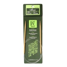 Clover Takumi Bamboo Circular 36-Inch Knitting Needles, Size 7 3016/36-07