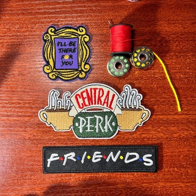 Friends TV Show Patch Central Perk I'll Be There For You Embroidered Iron On