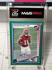 Jalen Royals 2025 Panini Donruss Press Proof Green Rated Rookie Auto #321