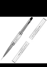 Double Ended Nail Builder Gel Brush, French Tip Brush Hard Gel for Nails