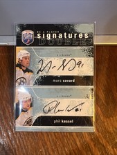 MARC SAVARD PHIL KESSEL 2007-08 BAP Signatures Double Auto #2S-SK Boston Bruins