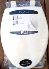 Mayfair Elongated Sta-Tite Toilet Seat White with Whisper Close New  Sealed 