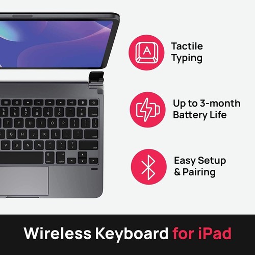 Brydge 11.0 Pro+ Wireless Keyboard with Trackpad | Compatible with iPad Pro - Picture 2 of 7