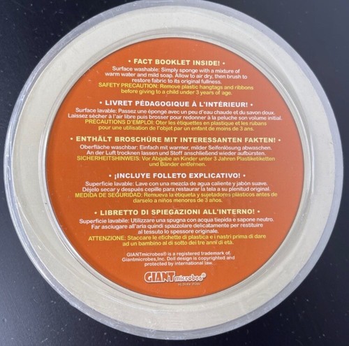 Giant Microbes Mini Plush Pertri Dish Lot HIV And E Coli - New - Picture 11 of 11