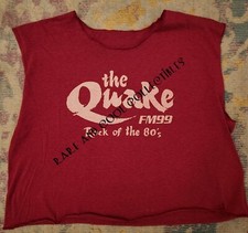 KQAK Quake 99fm San Francisco 80s radio station ORIGINAL SHIRT UNWORN Retro RARE