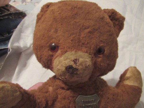 Antique Smokey Stuffed "Smokey the Bear " Teddy Bear - Picture 9 of 9