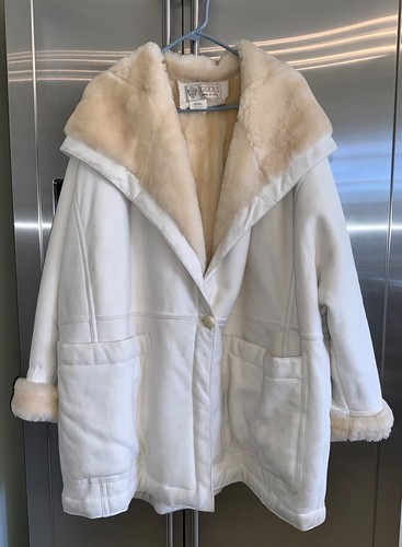 Gucci Genuine Shearling Hooded Coat 