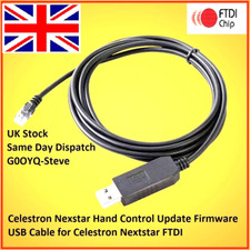 Celestron Nexstar Hand Control Update Firmware USB Cable for Celestron Nextstar