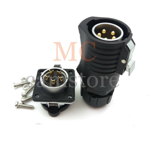 XHP20 Waterproof Connector 5pin Panel Mount Connector Industrial Plug Socket - Picture 6 of 8