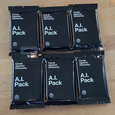 Cards Against Humanity A.I. Expansion Pack Black Friday New Sealed x6