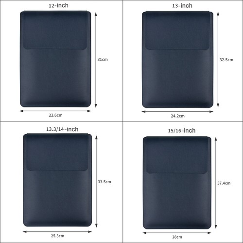 PU Leather Laptop Bracket Storage Bag for Apple MacBook/Dell/ Microsoft Surface - Picture 7 of 28