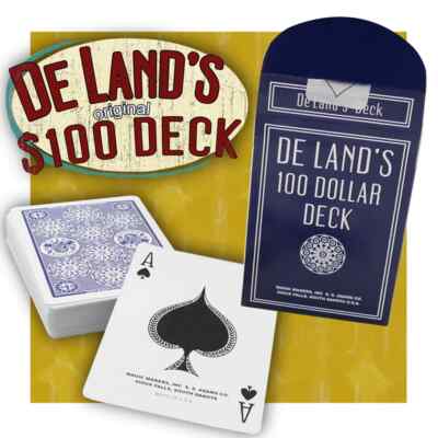 Deland's $100 Magic Marked Deck by Magic Makers in Bicycle Quality + Card BONUS