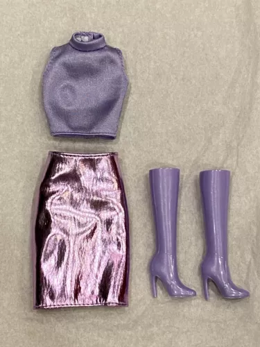 Outfit_Barbie doll Signature Looks Model 20 Y2K Andra_Made To Move Clothes Shoes