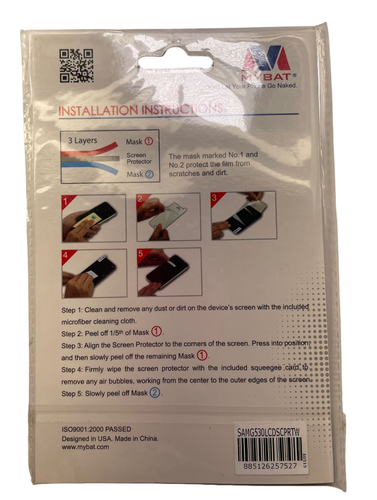 MyBat Screen Protector for Samsung Galaxy Grand Prime, Clear - Picture 3 of 5
