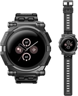 For Google Pixel Watch (2023/2022), i-Blason Watch Case Anti-Scratch Strap Bands