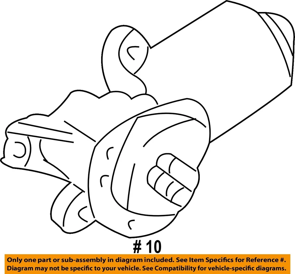 Motor limpiaparabrisas usado se adapta a: Nissan Pathfinder 1998 de 4/97 grado A Foto 4 de 4