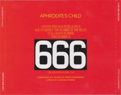 Aphrodite's Child  - 666 - 2 x CD - SEALED NEW DOUBLE DISC Vangelis Psychedelic