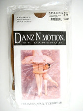 Danz N Motion by Danshuz Nylon Supplex Tights Children's Toast Size 8-10 519