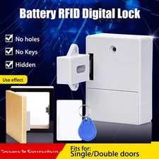 RFID Lock Electronic Cabinet Lock Hidden DIY Lock for Wooden Cabinet Drawer Box
