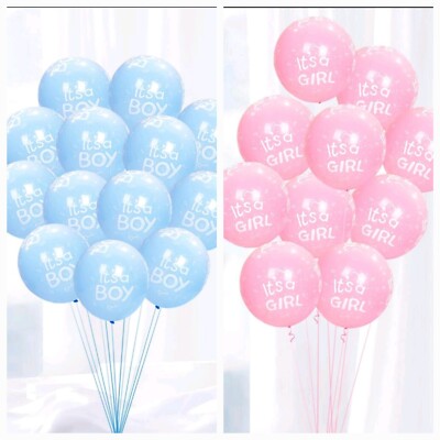 Luftballons Its A Boy - Its A Girl Geburt Kind Babyparty Gender Junge Mädchen