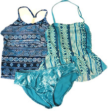 Girls SO  Old Navy Swim Lot 3 Pieces Tankini 2 Tops 1 Bottom NWOT XL Size 14