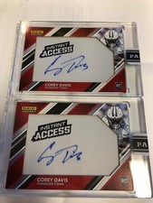 2017 Panini Instant Access Corey Davis RC Autograph Auto Jersey Patch SP #/10