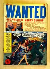WANTED 1948 No.15. Sept. Pre Code Golden Age CRIME Comic Harry Dunlap VG/F rare