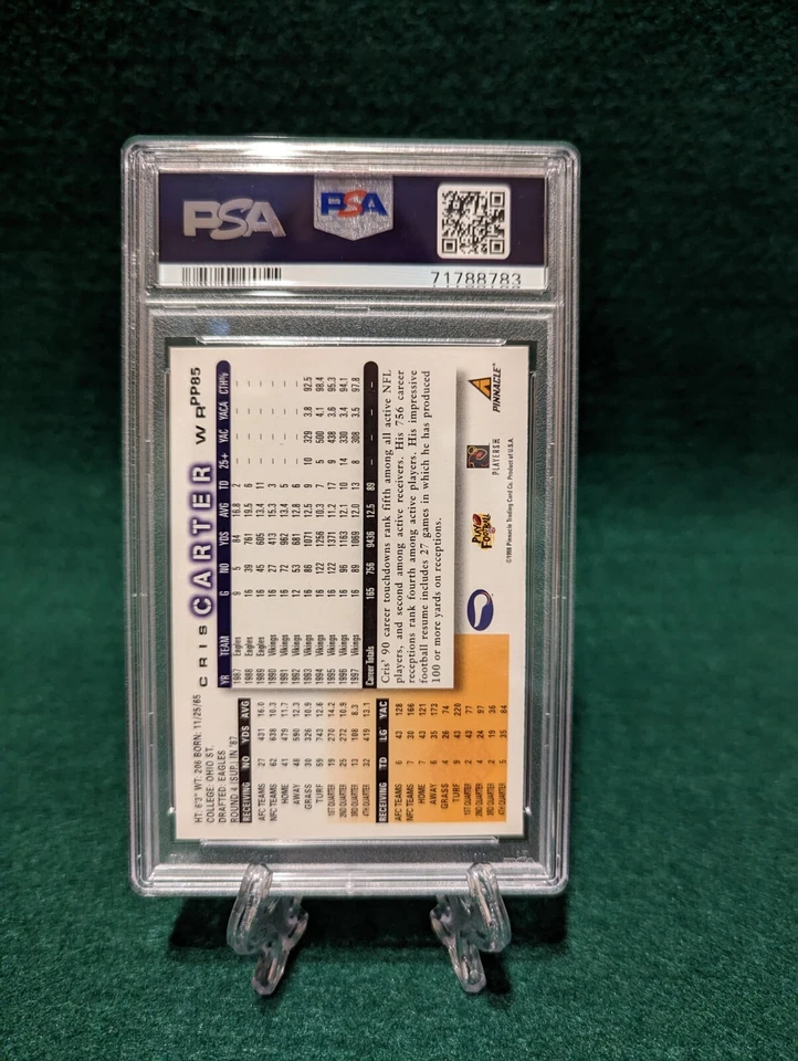 1998 Score Showcase Series Artist Proof Cris Carter #PP85 PSA 9 (Pop 1) HOF - Image 2 of 2