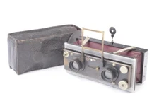 LE FRANCIA Mackenstein 45x107mm Folding Stereoscopic Camera #7899