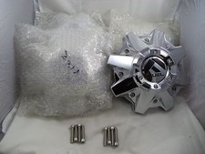 Fuel Wheels 8 Lug Chrome Wheel Center Caps 1002-53 M-447 New - 4 Caps